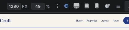 Builderius canvas width, zoom and responsive breakpoint controls in the enhanced top toolbar.