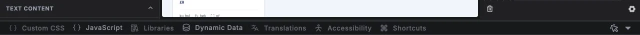 The enhanced Builderius bottom toolbar showing CSS, JavaScript, libraries, dynamic data, accessibility and shortcut tools.